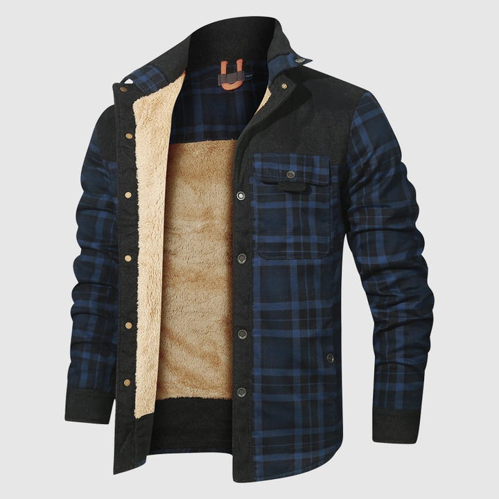 Veste d'extérieur Plaid Sherpa
