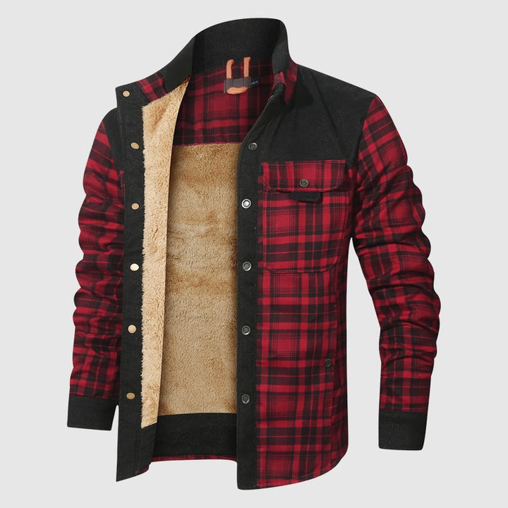 Veste d'extérieur Plaid Sherpa