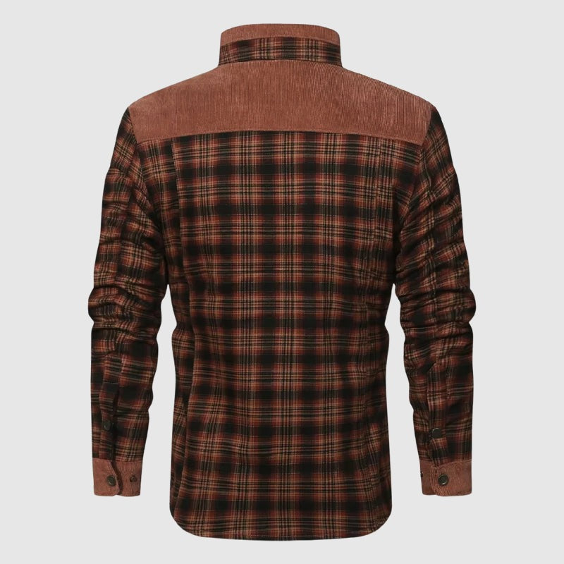 Veste d'extérieur Plaid Sherpa