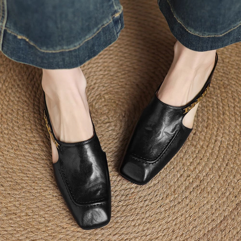 Avella Leather Mules
