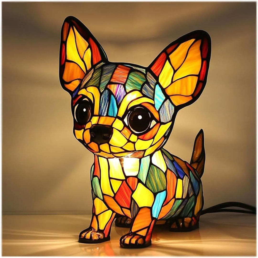 Patoune – Magic Colored Glass Lamp for Dogs