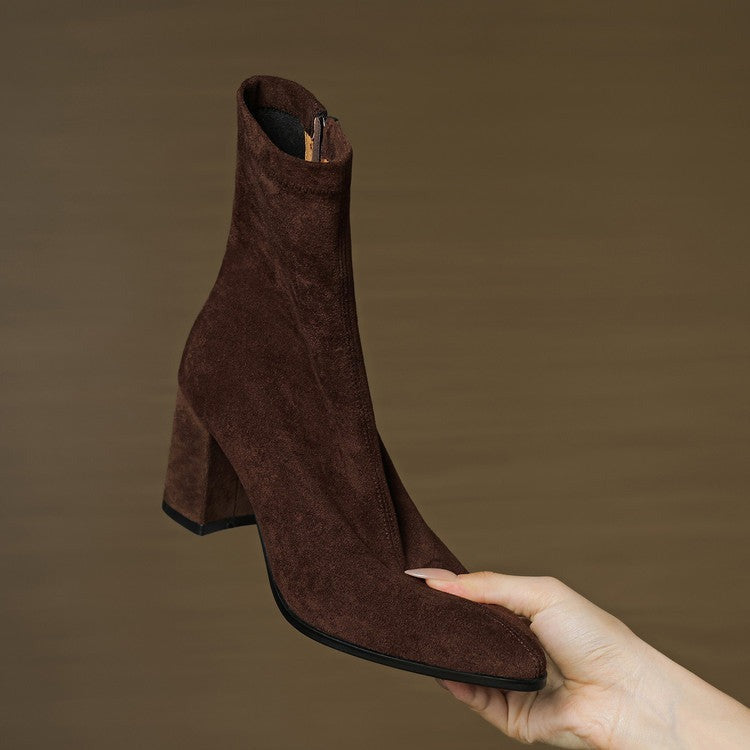Bottes en daim véritable