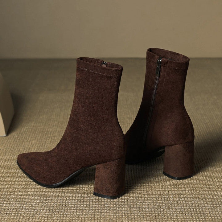 Bottes en daim véritable
