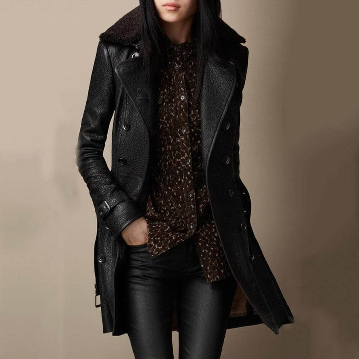 Clara | Trench-coat en cuir
