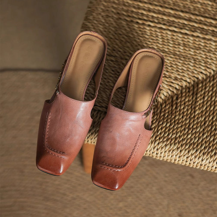 Avella Leather Mules