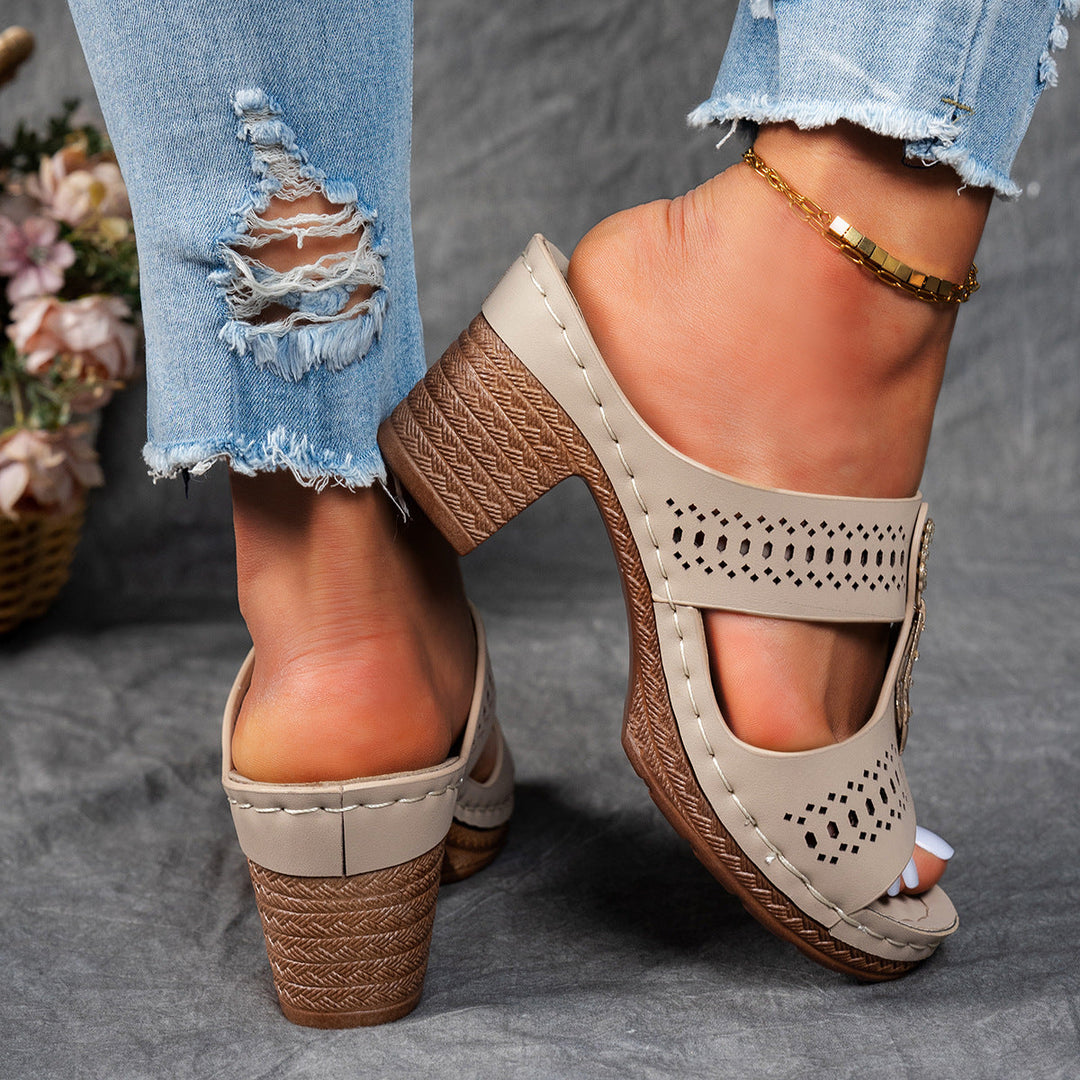 Isabella™ | Sandalias ortopédicas cómodas de tacón alto