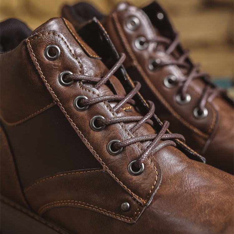 Bottes courtes en cuir Martin