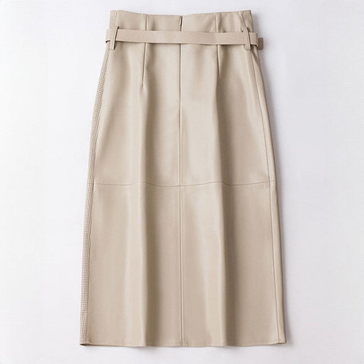 Jupe en cuir de mouton