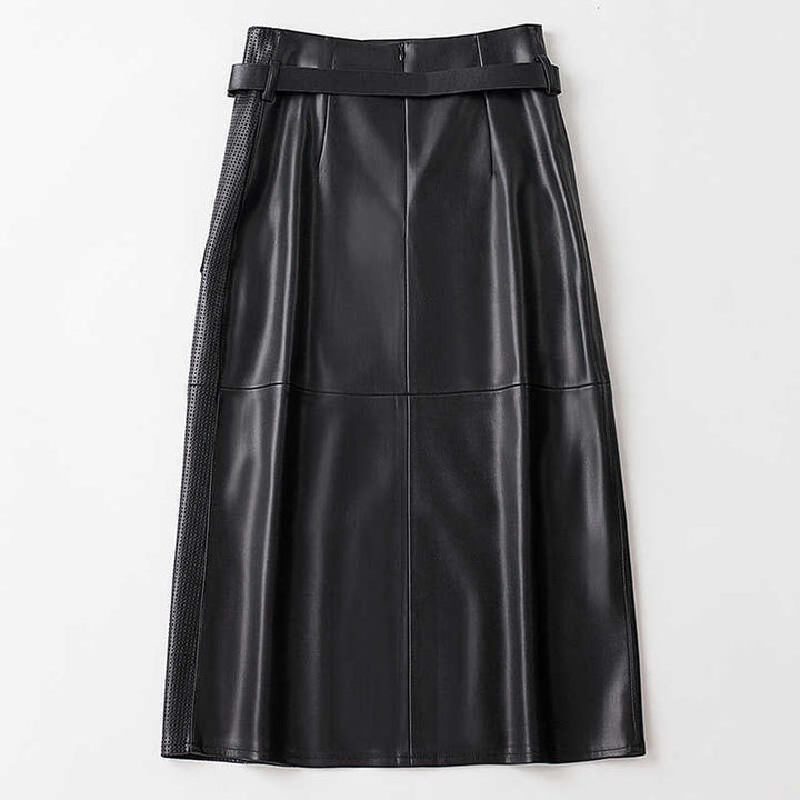 Jupe en cuir de mouton