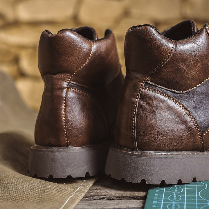 Bottes courtes en cuir Martin