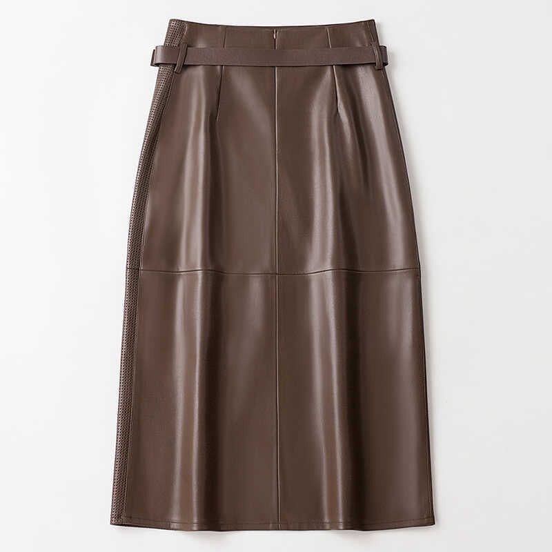 Jupe en cuir de mouton