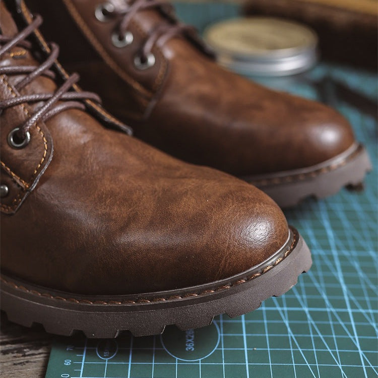 Bottes courtes en cuir Martin