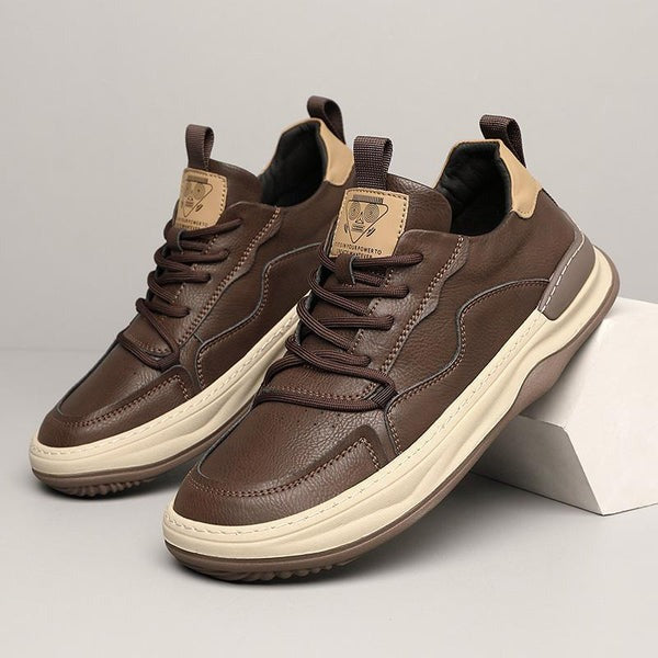 Baskets en cuir véritable Noble