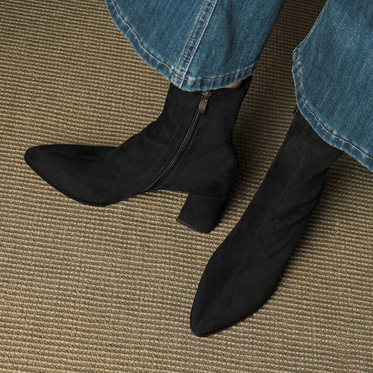 Bottes en daim véritable