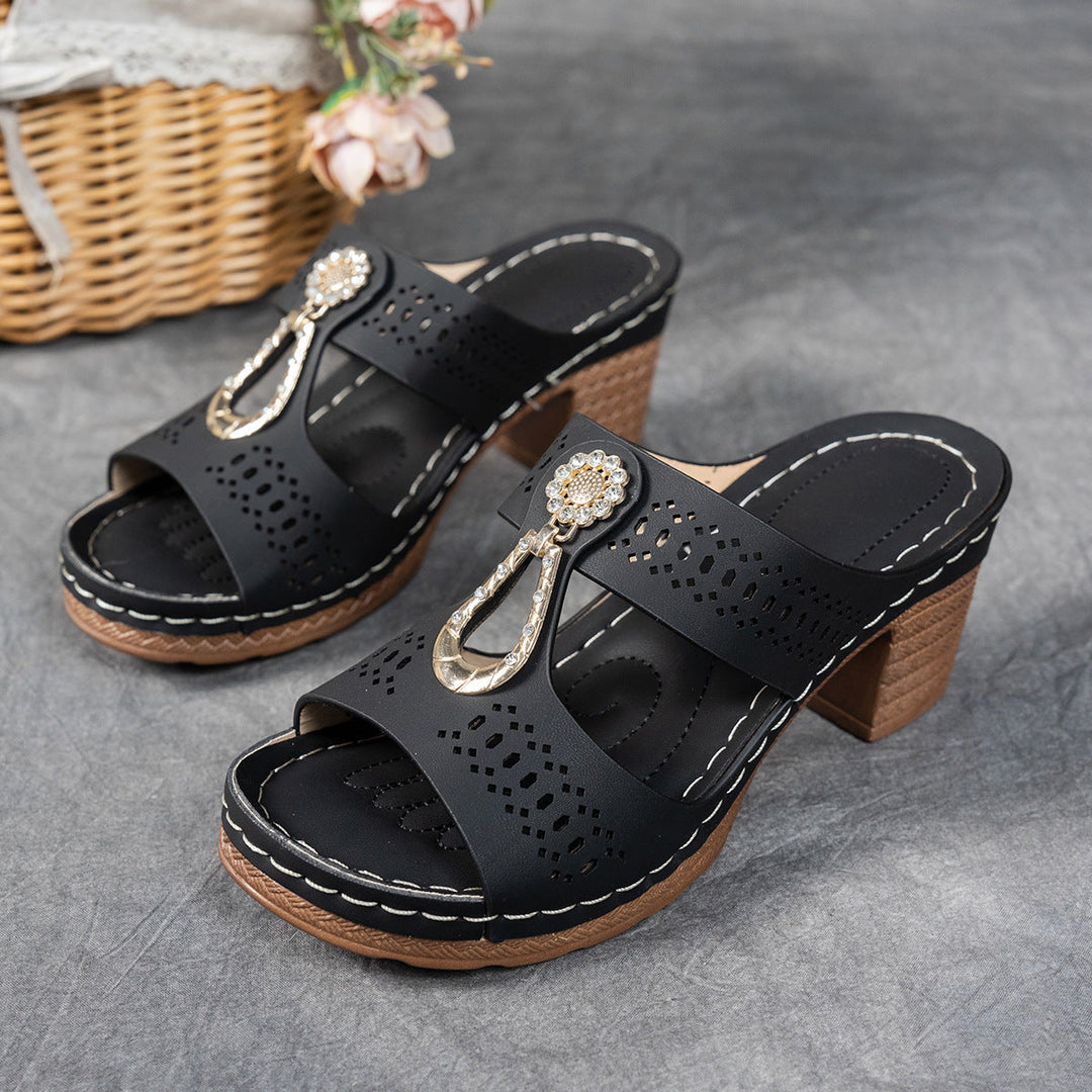 Isabella™ | Sandalias ortopédicas cómodas de tacón alto