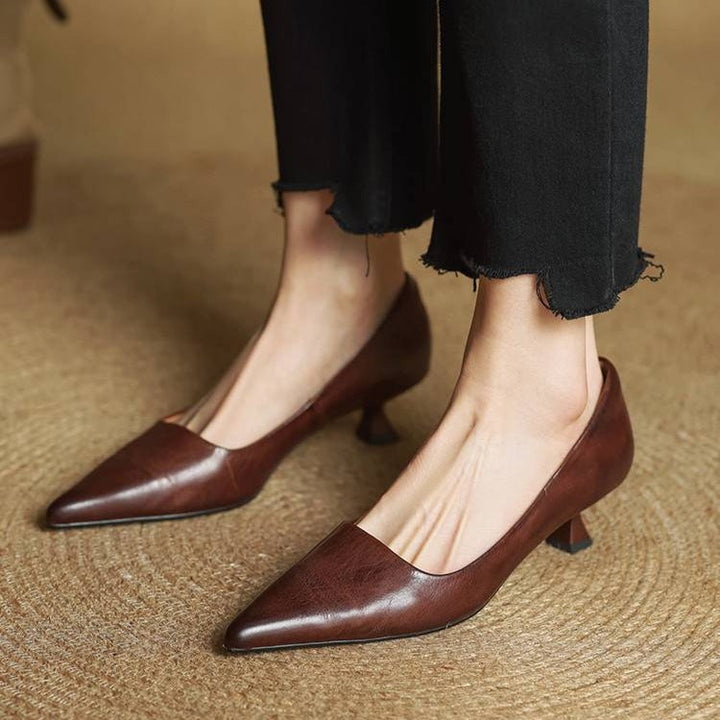 Escarpins Anok en cuir véritable