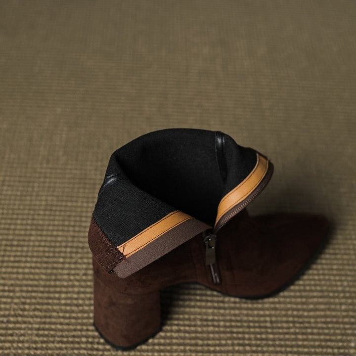 Bottes en daim véritable