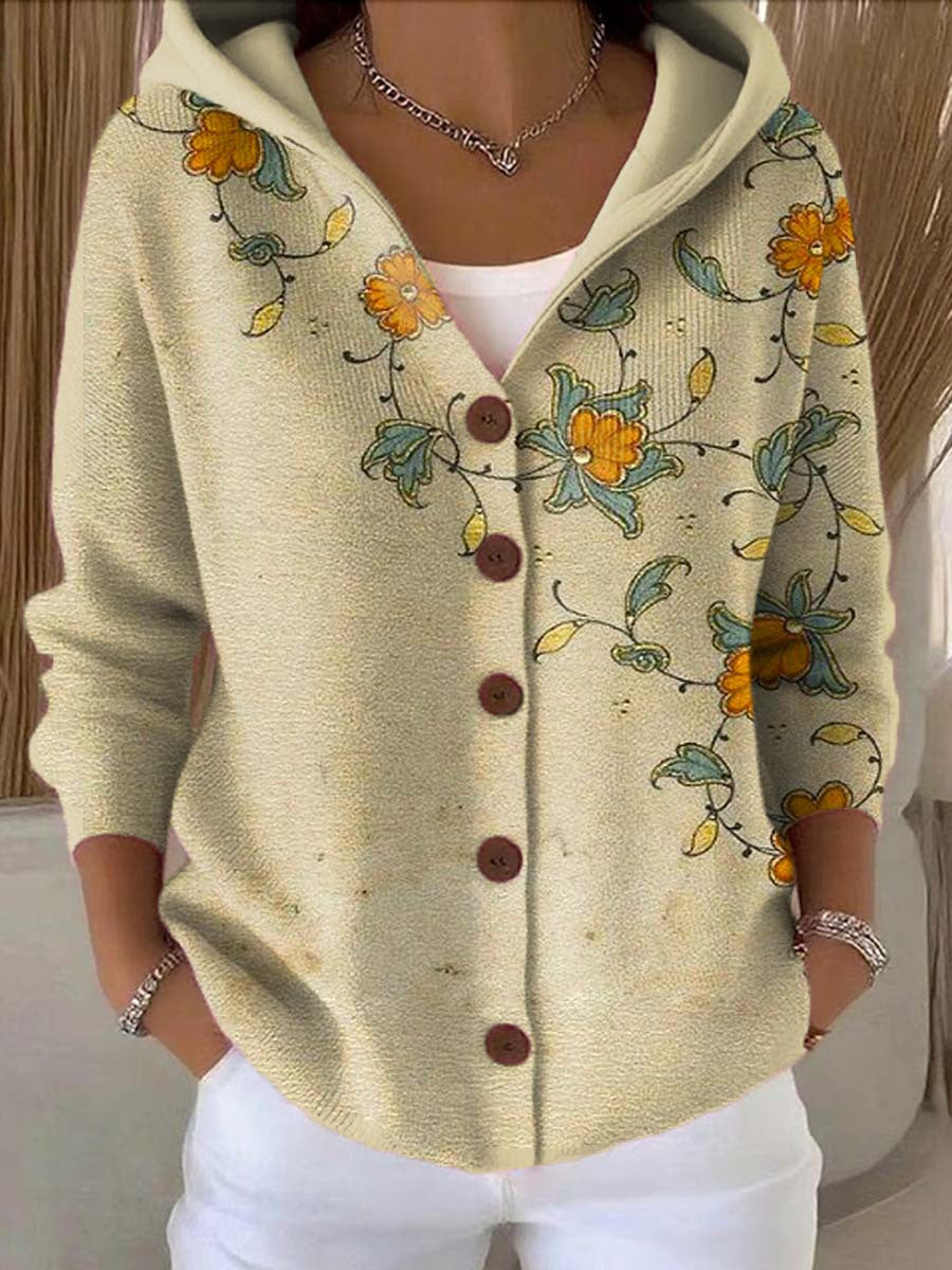 PATCHWORK HOODED VEST FOR WOMEN