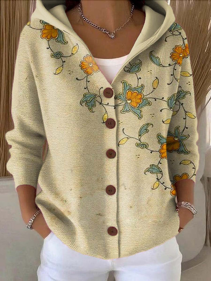 PATCHWORK HOODED VEST FOR WOMEN