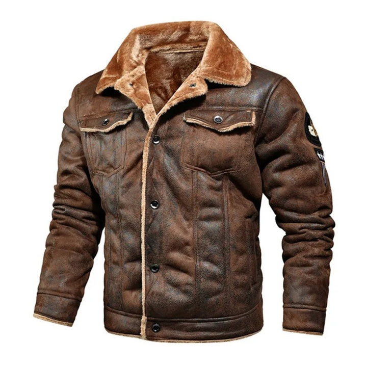 Veste en Cuir Chaude et Polyvalente