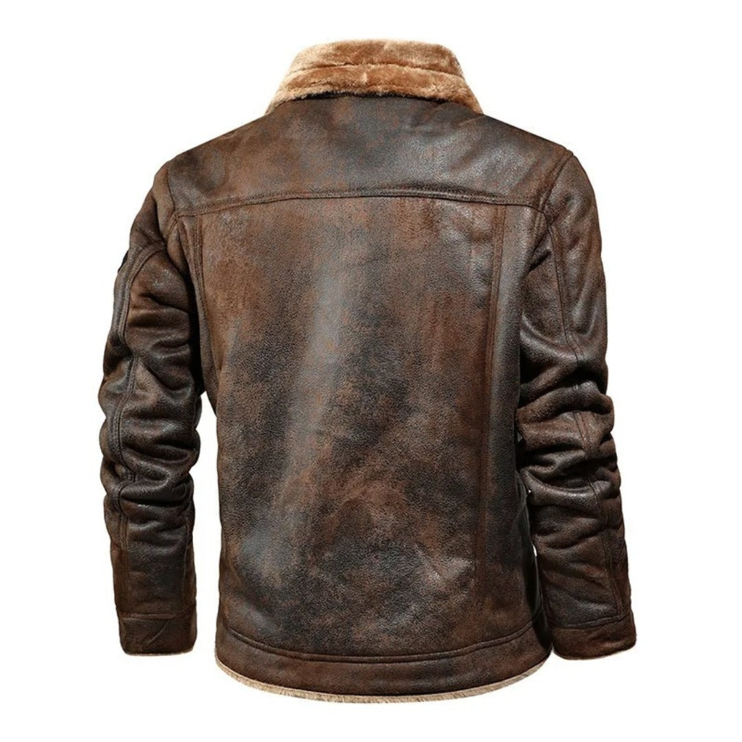 Veste en Cuir Chaude et Polyvalente
