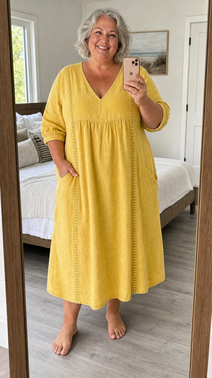 Elegant A-Line Maxi Dress Carmela