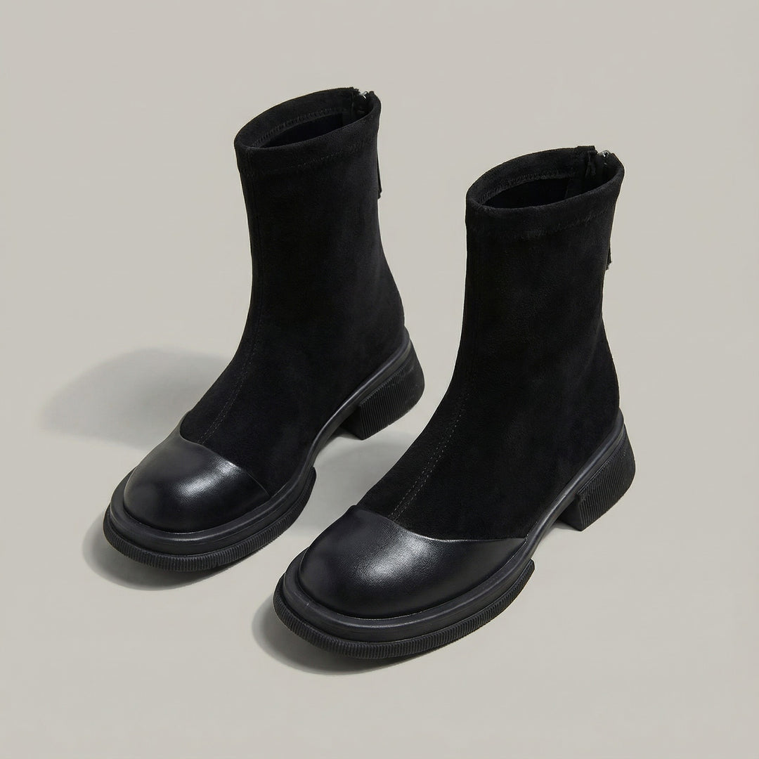 Bottines élégantes à petits talons