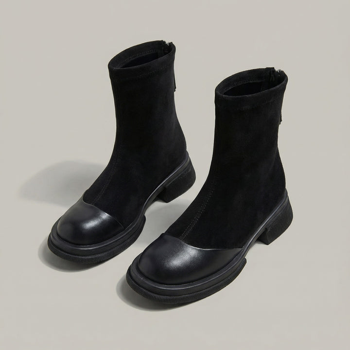 Bottines élégantes à petits talons
