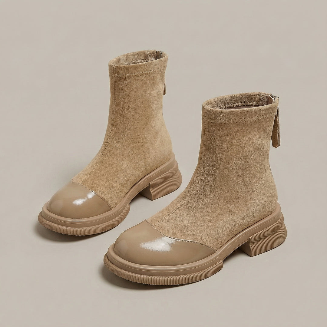 Bottines élégantes à petits talons