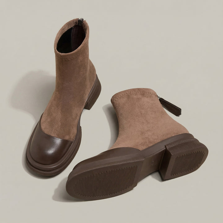 Bottines élégantes à petits talons