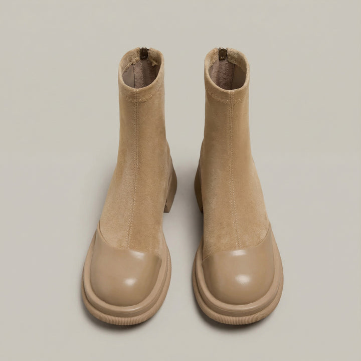 Bottines élégantes à petits talons