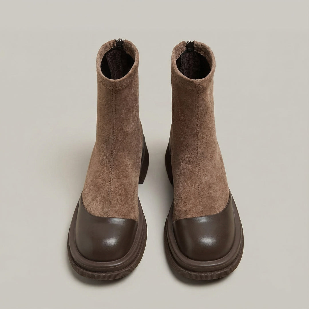 Bottines élégantes à petits talons