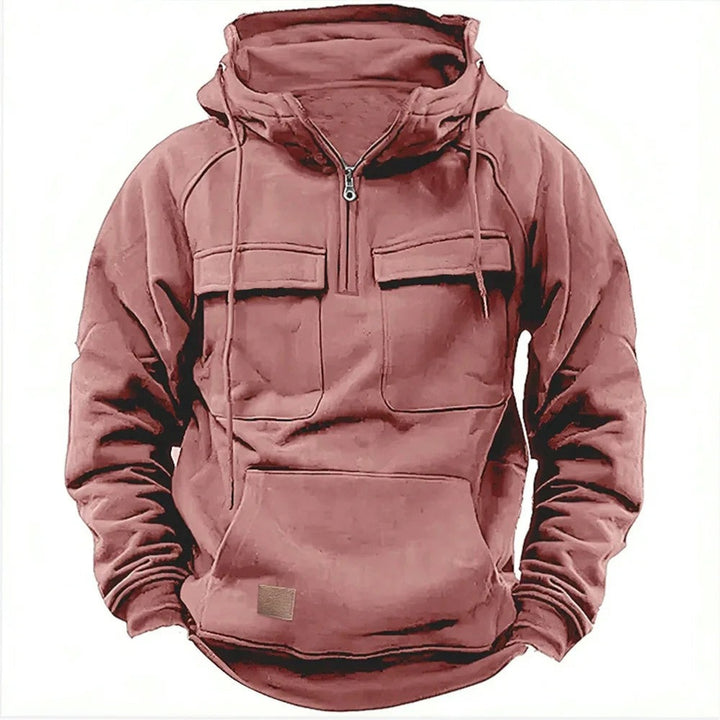 Sweat à capuche à quart de zip