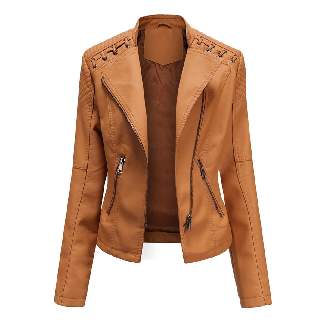 Marguerite™ | Chaqueta de moto acolchada asimétrica para mujer