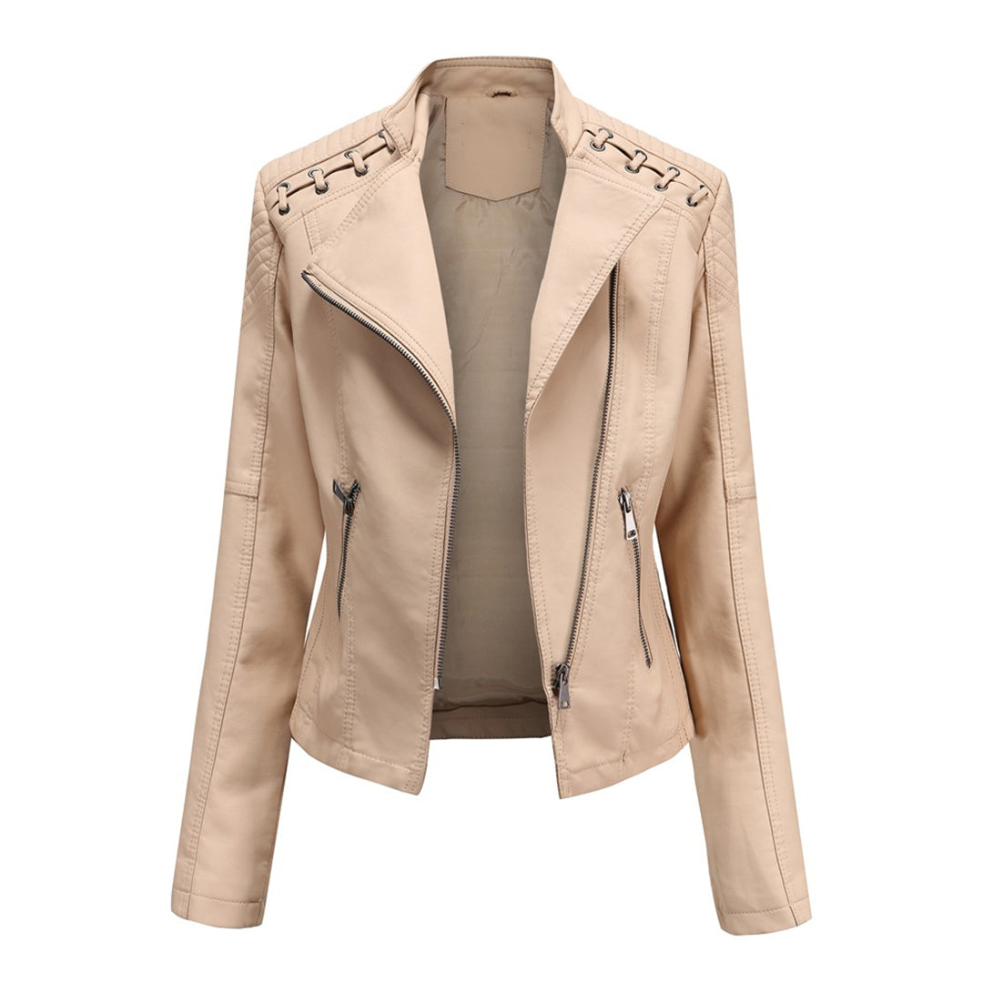 Marguerite™ | Chaqueta de moto acolchada asimétrica para mujer