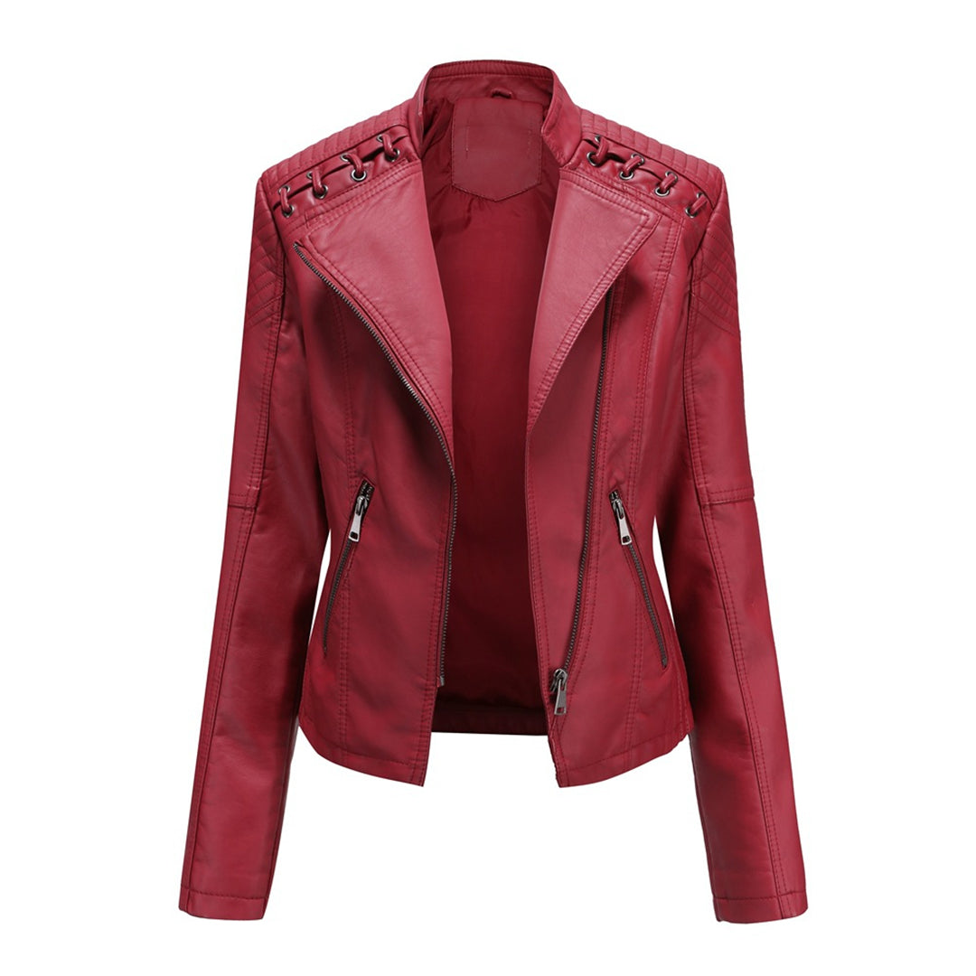 Marguerite™ | Chaqueta de moto acolchada asimétrica para mujer