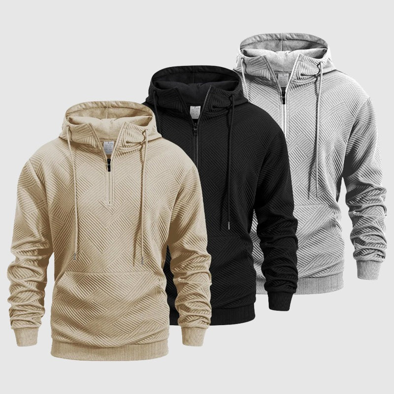 Sweat à capuche texturé