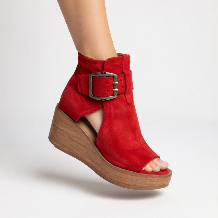 Orélisse™ - Sandalias con cuña y puntera abierta de estilo moderno
