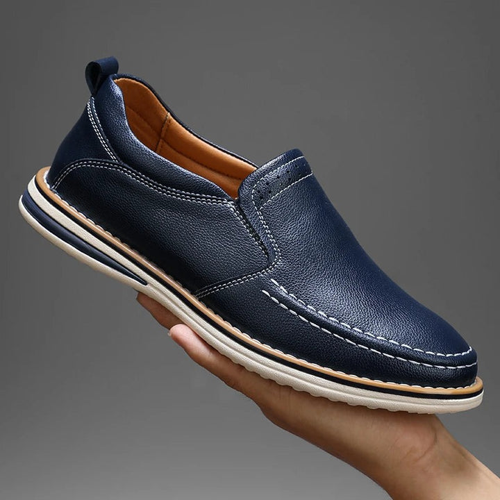 Mocassins en cuir avec semelle souple