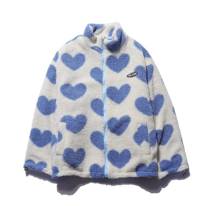 Veste réversible en forme de cœur
