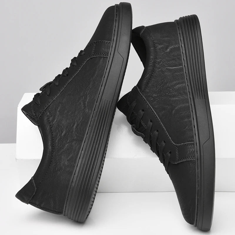 Baskets Mason en cuir véritable