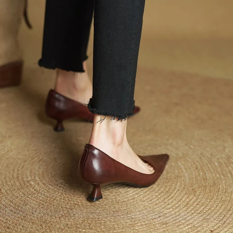 Escarpins Anok en cuir véritable