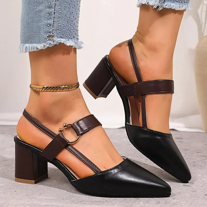 Talons en cuir à anneaux