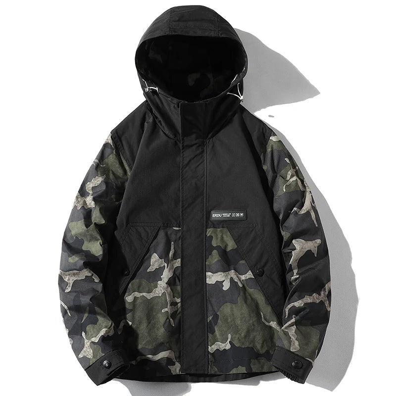 Veste camouflage fendue