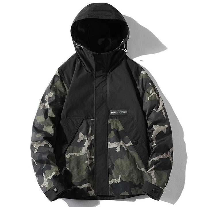 Veste camouflage fendue