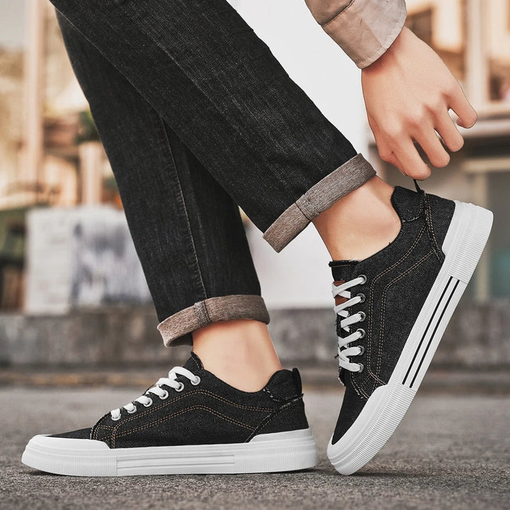 Baskets basses en denim Valon