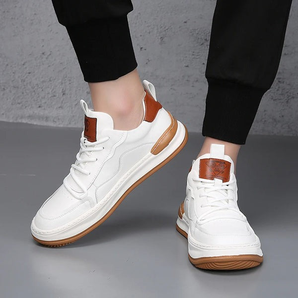 Baskets en cuir véritable Noble