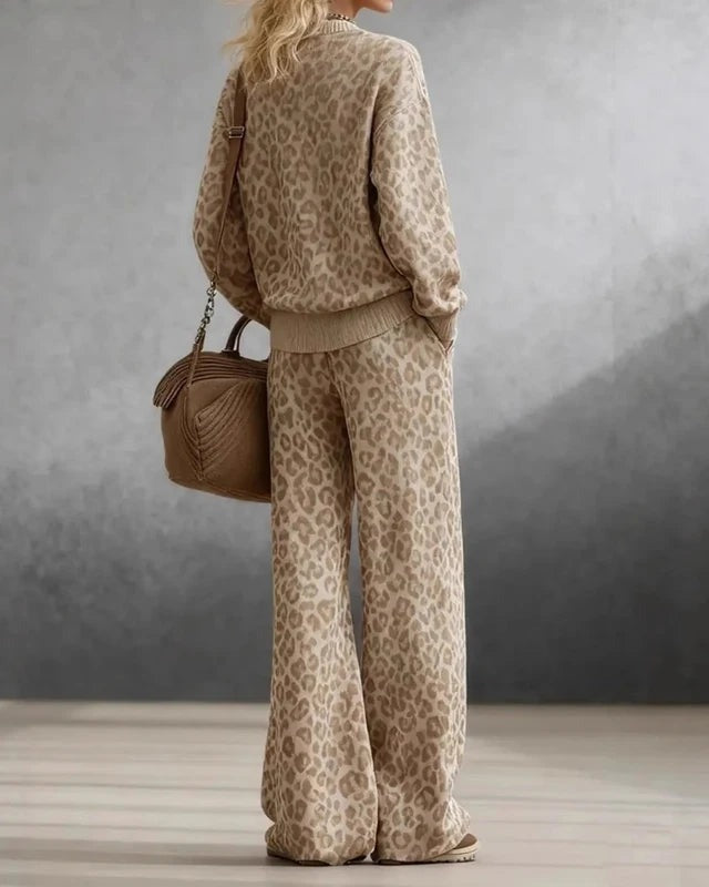 Ensemble confortable Leopard