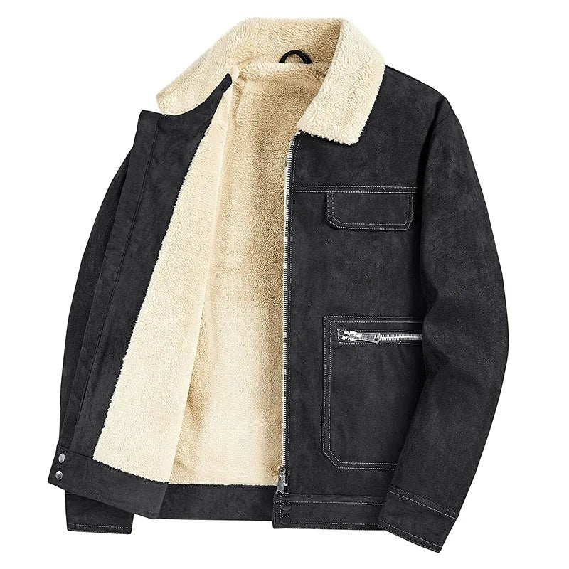 Veste aviateur en daim