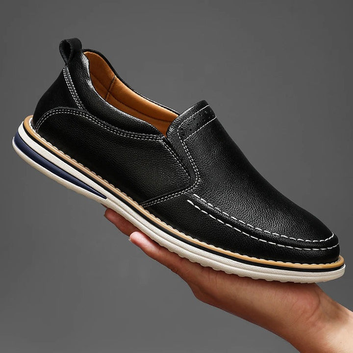 Mocassins en cuir avec semelle souple
